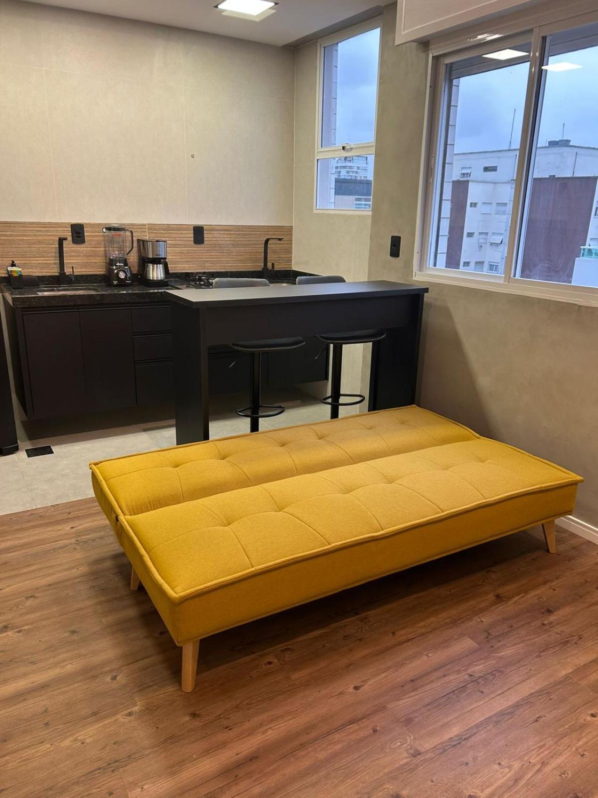 Apartamento Frente A Praia Do Embare Santos Eksteriør billede