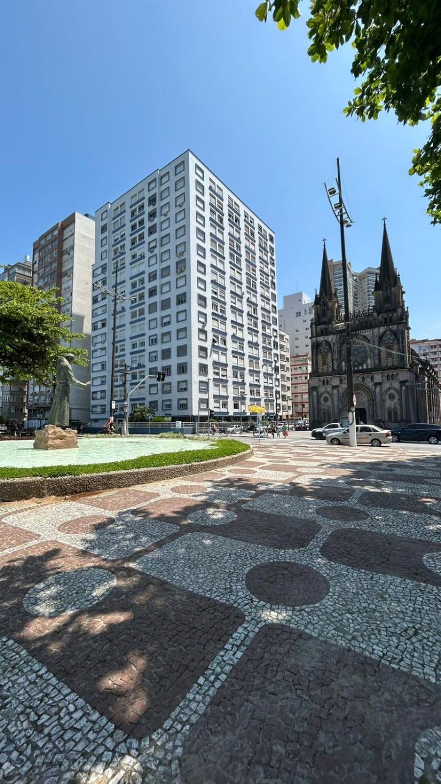 Apartamento Frente A Praia Do Embare Santos Eksteriør billede