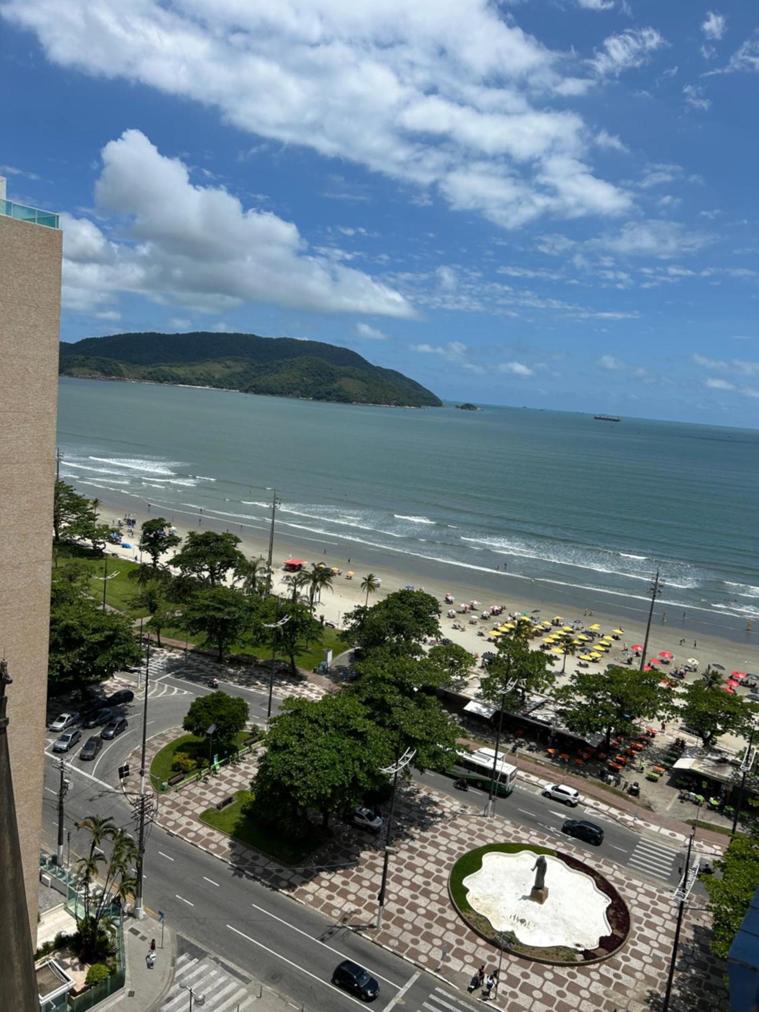 Apartamento Frente A Praia Do Embare Santos Eksteriør billede